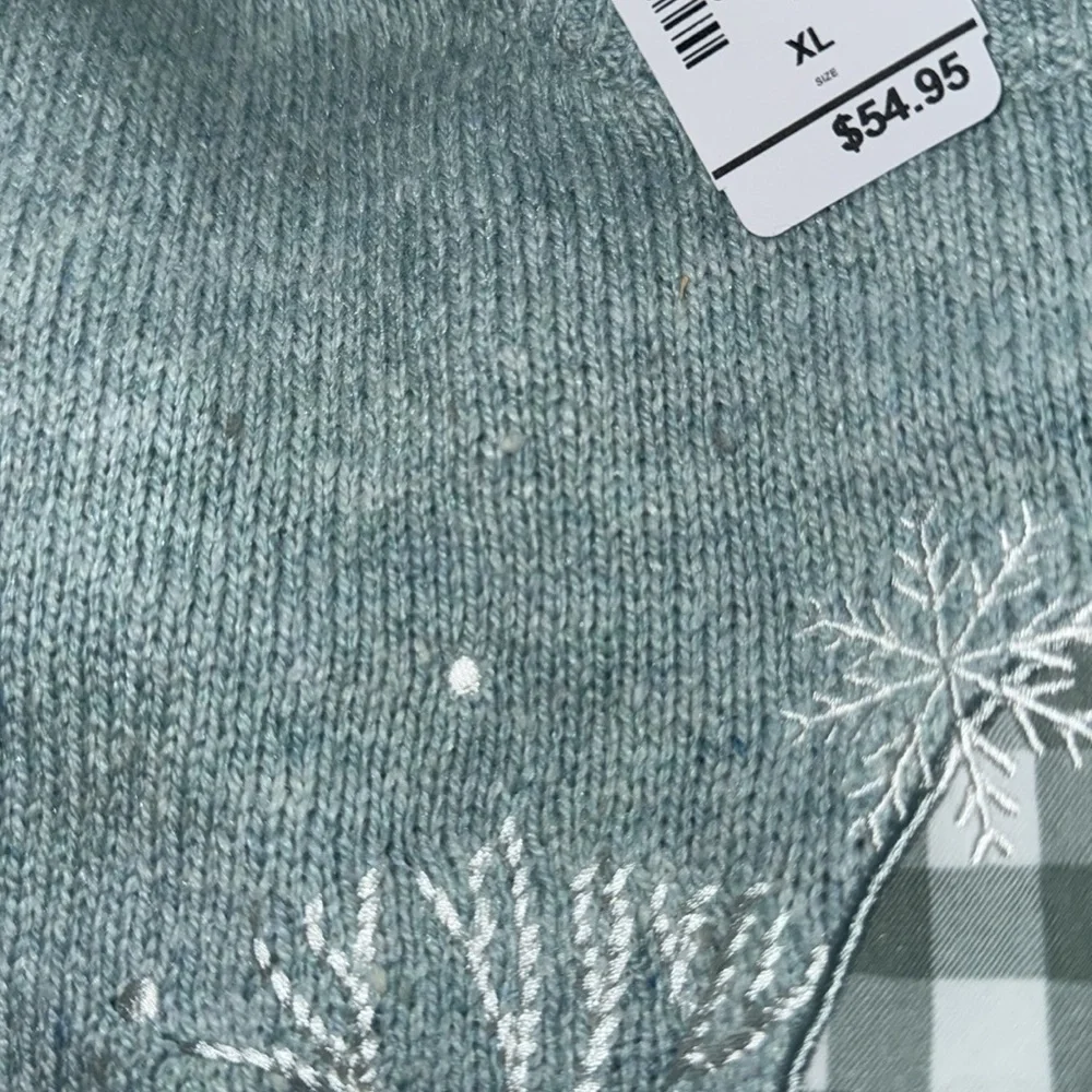 Christopher & Banks Woman’s Holiday Gnome Sweater‎ Crew Neck Long Sleeve NWT XL